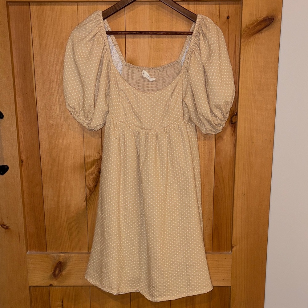 Polka dot mini dress small